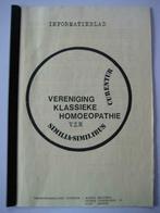 Informatieblad vereniging klassieke homeopathie, Gelezen, Ophalen of Verzenden, Kruiden en Alternatief