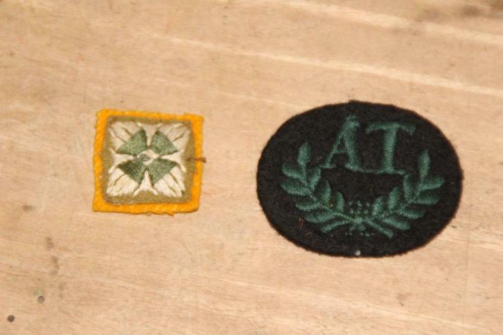 GB WW2 set van 2 badges "Royal Irish Regiments", Verzamelen, Militaria | Tweede Wereldoorlog, Landmacht, Embleem of Badge, Verzenden