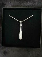 Zilveren halsketting van Zinzi, Handtassen en Accessoires, Ophalen of Verzenden, Zo goed als nieuw, Met kristal, Zilver