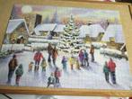 puzzel kerst winter, Ophalen of Verzenden, 500 t/m 1500 stukjes, Zo goed als nieuw, Legpuzzel