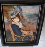 Peinture toile reprod. Renoir: Au bord de la mer, 65 X 55 cm, Enlèvement