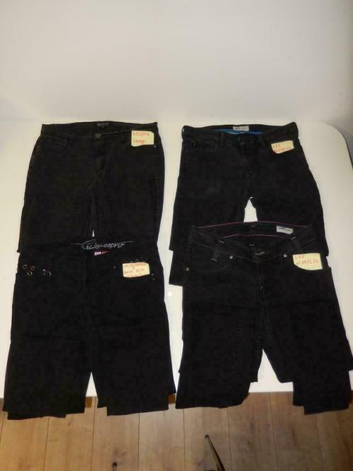 4 zwarte lange damesbroeken (merken 'GEISHA'/'Esprit'/'LEE'), Vêtements | Femmes, Culottes & Pantalons, Porté, Taille 38/40 (M)