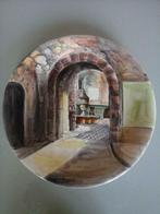 Grande assiette céramique murale par G.Tardieaux 60s(35.50cm, Enlèvement ou Envoi