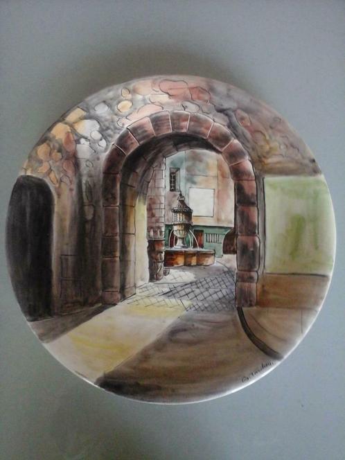 Grande assiette céramique murale par G.Tardieaux 60s(35.50cm, Antiquités & Art, Antiquités | Céramique & Poterie, Enlèvement ou Envoi