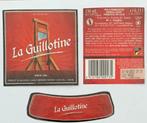 Bieretiket La Guillotine Brouwerij L. huyghe (2l9), Ophalen of Verzenden, Gebruikt, Overige typen, Overige merken
