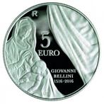5 euros Saint-Marin 2016 - Bellini (PROOF), 5 euros, Saint-Marin, Enlèvement ou Envoi, Monnaie en vrac