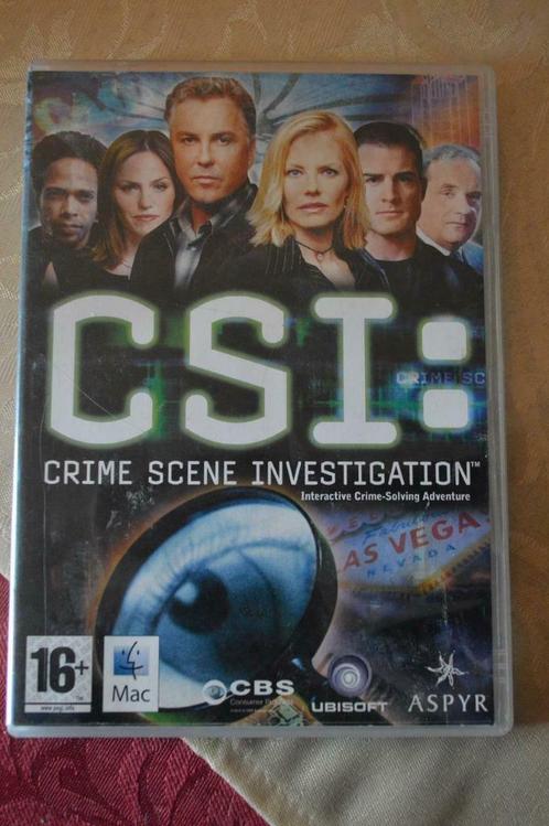 CSI: crime scene investigation, Games en Spelcomputers, Games | Overige, Gebruikt, Strategie en Constructie, 1 speler, Vanaf 16 jaar