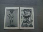 2 kaarten Brussel Manneken-Pis,Chaire de véritè Ste Gudule, Collections, Cartes postales | Belgique, Non affranchie, Bruxelles (Capitale)