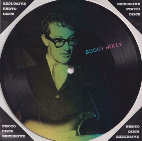 Buddy Holly – Peggy Sue / Weel allright - Flexi Picture Card, CD & DVD, Vinyles Singles, Comme neuf, Single, Pop, 7 pouces, Enlèvement ou Envoi