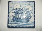 Portugese azulejo keramische oude tegel . Marine thema, Antiek en Kunst, Ophalen of Verzenden