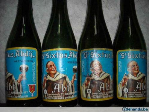 3 lege flesjes St Sixtus Abt 12, Collections, Marques de bière, Utilisé, Bouteille(s), Enlèvement ou Envoi