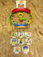 Houten klok met kaartjes, Kinderen en Baby's, Speelgoed | Fisher-Price, Ophalen of Verzenden, Zo goed als nieuw