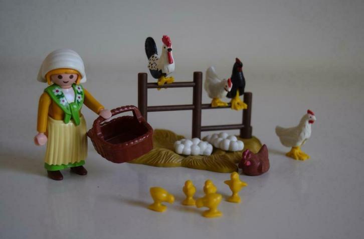 Playmobil 3076 Boerin Met Kippen Vintage, Kinderen en Baby's, Speelgoed | Playmobil, Gebruikt, Complete set, Ophalen of Verzenden