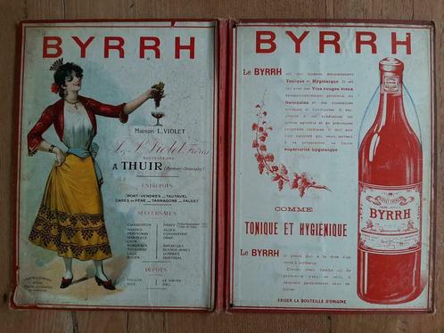 BYRRH - enseigne publicitaire en carton avec revêtement en c, Collections, Marques & Objets publicitaires, Panneau publicitaire