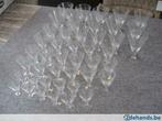 oude borrel-en wijnglazen Boussu belgium 44-delig, Glas of Glazen, Gebruikt, Ophalen of Verzenden