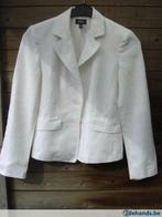 Fleurige witte blazer,knopen vooraan "MEXX", Gedragen, Maat 34 (XS) of kleiner, Ophalen of Verzenden