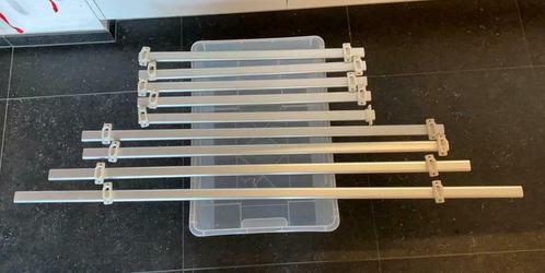 Set van 9 ovale kledingroede voor kledingkast, Huis en Inrichting, Kasten | Kleerkasten, Gebruikt, Metaal