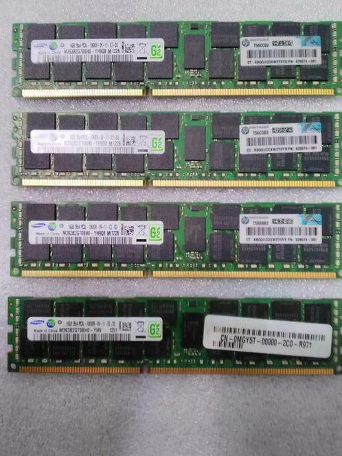Samsung 16Gb PC3L-10600R (1333MHz , 1,35V) pour serveur (HP), Informatique & Logiciels, Mémoire RAM, Utilisé, Serveur, 16 GB, DDR3
