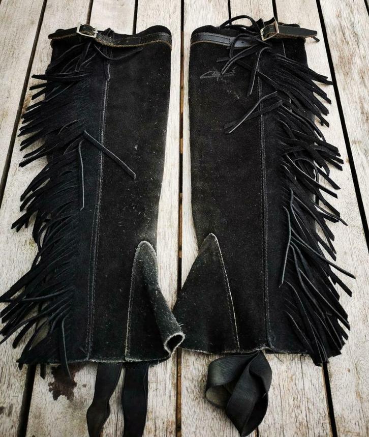 Paarden getten voor rond je laarzen met franjes western, Dieren en Toebehoren, Paardrijkleding, Gebruikt, Onderkleding, Western