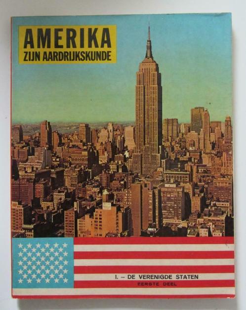 Kuifje - Amerika zijn aardrijkskunde - Deel 1 - 1961, Collections, Photos & Gravures, Utilisé, Gravure, Étranger, 1960 à 1980
