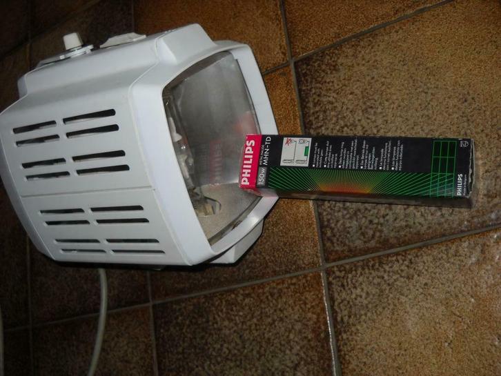 SPOT « halogen-métal » 150 w r7s-Eclairage unique., Tuin en Terras, Buitenverlichting, Zo goed als nieuw, Spots, Aluminium, Ophalen of Verzenden