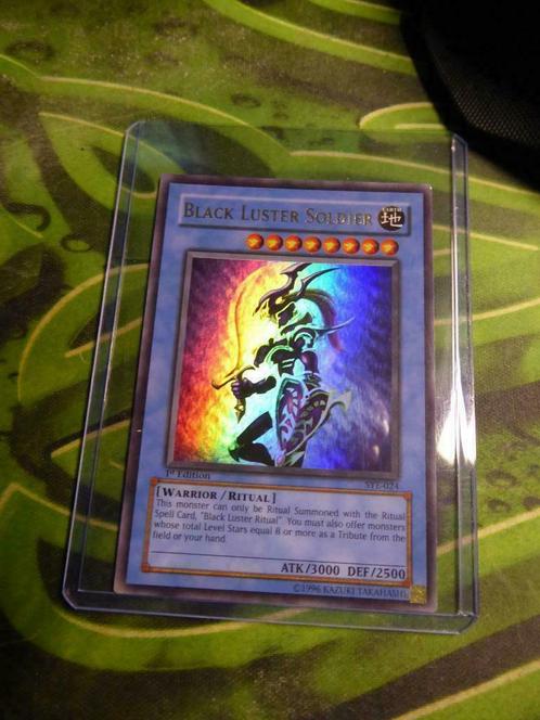 2 Carte Yu-Gi-Oh! "Black Luster Soldier" SYE-024 & SYE-025, Verzamelen, Speelkaarten, Jokers en Kwartetten, Gebruikt, Speelkaart(en)