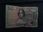 oud biljet Zweedse Kronen, Postzegels en Munten, Los biljet, Ophalen of Verzenden, Overige landen