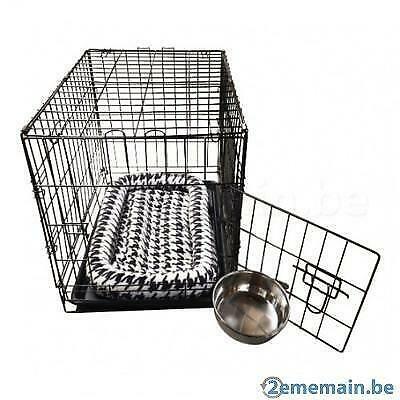 Cage Double Inox - Chien Taille M