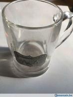 Une chope avec écusson en étain, Ophalen of Verzenden, Gebruikt, Glas of Glazen