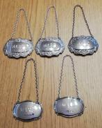 Étiquette gravé en argent pour carafe