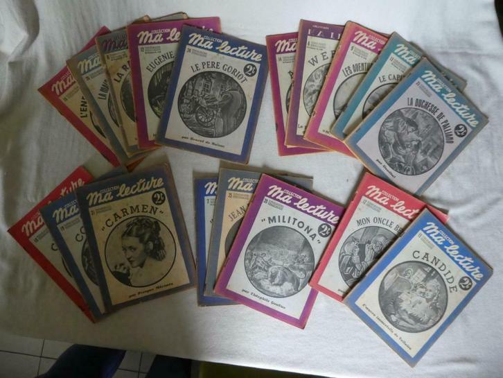 Lot de 18 anciennes revues "collection ma lecture", Antiek en Kunst, Antiek | Boeken en Manuscripten, Ophalen of Verzenden