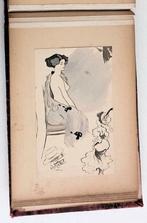 L. Vallet (1856-1940) Album met 36 tekeningen Belle Epoque, Antiquités & Art, Enlèvement ou Envoi