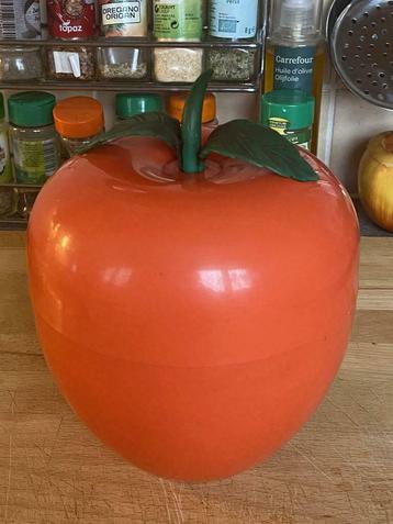 Ancien bac à glaçons pomme année 60/70 avec ses 2 feuilles