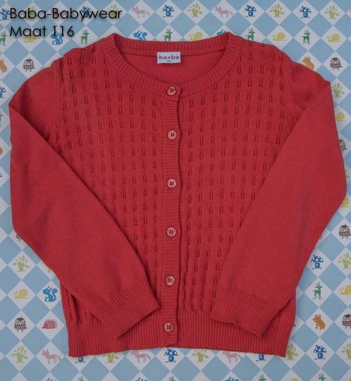 Cardigan Baba-Babywear rood - Maat 116, Kinderen en Baby's, Kinderkleding | Maat 116, Gebruikt, Meisje, Trui of Vest, Ophalen of Verzenden