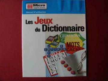 Les jeux du dictionnaire Micro Application 1CD, Informatique & Logiciels, Enlèvement ou Envoi, Utilisé