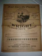 Oude muziek partituur SILV'RY MOON The Wright Pianoforte, Muziek en Instrumenten, Ophalen of Verzenden