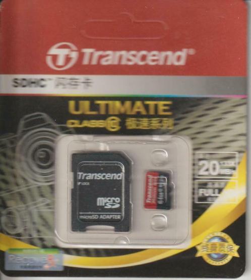 Transcend carte micro SD 64 Go Ultimate : nouveau, TV, Hi-fi & Vidéo, Photo | Cartes mémoire, Neuf, MicroSDHC, 64 GB, Enlèvement ou Envoi
