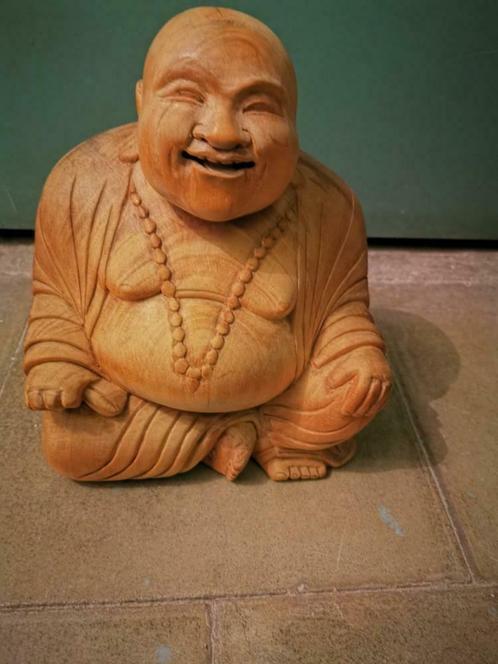 bouddha en bois sculpté, Maison & Meubles, Accessoires pour la Maison | Statues de Bouddha, Enlèvement