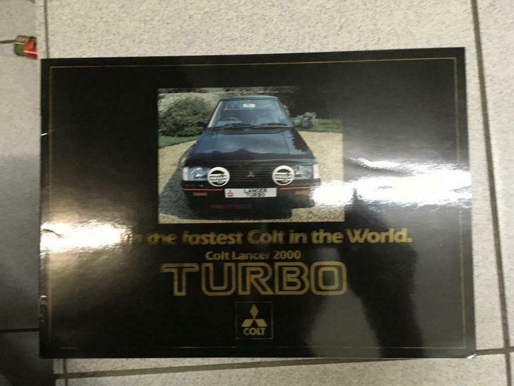 Brochure Mitsubishi lancer TURBO, Boeken, Auto's | Folders en Tijdschriften, Mitsubishi, Ophalen of Verzenden