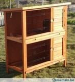 Clapier XXL clapier double clapier rongeur en bois NEUF, Animaux & Accessoires, Envoi, Neuf