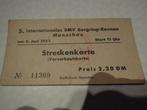 toegangsricket ticket 8 juni 1952 Monschau  Burgring-Rennen, Ophalen of Verzenden, Tweedehands, Overige typen