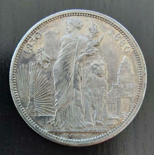 Belgium 1880 - Medaille 50J.Belgische Onafhankelijkheid, Timbres & Monnaies, Pièces & Médailles, Argent, Envoi