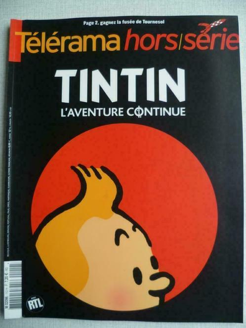 Hors-série Télérama Tintin L'aventure continue, Collections, Personnages de BD, Neuf, Livre ou Jeu, Tintin, Enlèvement ou Envoi