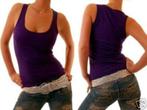 paars topje  small of medium, Kleding | Dames, T-shirts, Nieuw, ANDERE, Zonder mouw, Paars