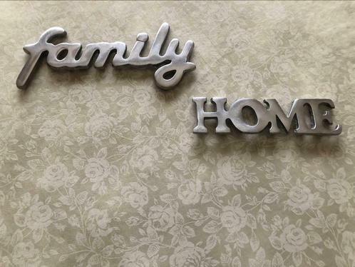 Aluminium Family Home Letters in 3D voor Mancave of….., Huis en Inrichting, Woonaccessoires | Tekstborden en Spreuken, Zo goed als nieuw