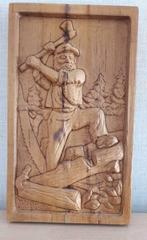 Houtsnijwerk van houthakker houtsculptuur, Ophalen of Verzenden