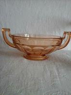 Vaas / schaal "Noémie" art deco "Luxwal" in kristal VSL 1930, Antiek en Kunst, Ophalen of Verzenden