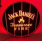 Prachtige Jack Daniel’s Tennessee Fire neonlamp. Nieuw!, Collections, Marques & Objets publicitaires, Table lumineuse ou lampe (néon)