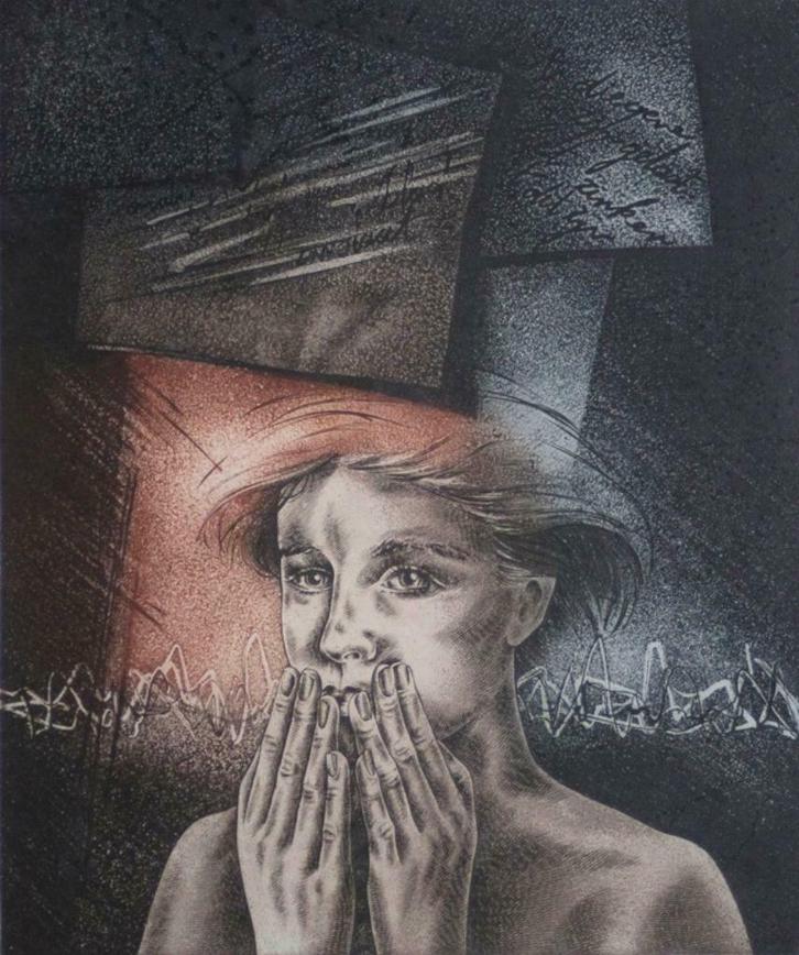 Guido Mariman (1948) kleurenets, Antiek en Kunst, Kunst | Etsen en Gravures, Ophalen of Verzenden