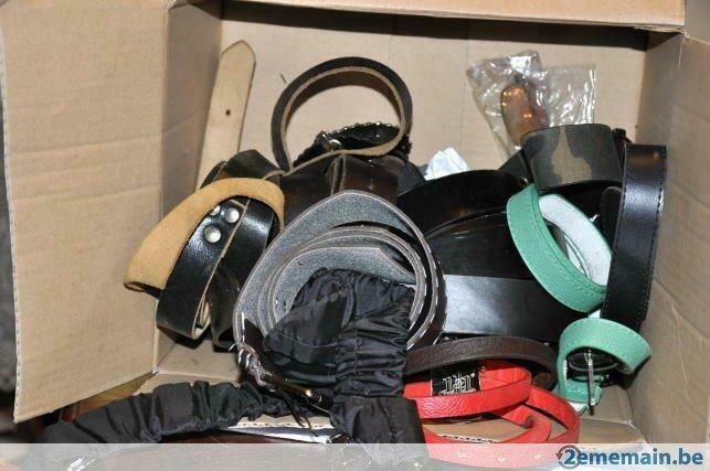 lot de 15 ceintures  longueur et largeur différente, Bijoux, Sacs & Beauté, Accessoires Autre, Utilisé, Enlèvement ou Envoi